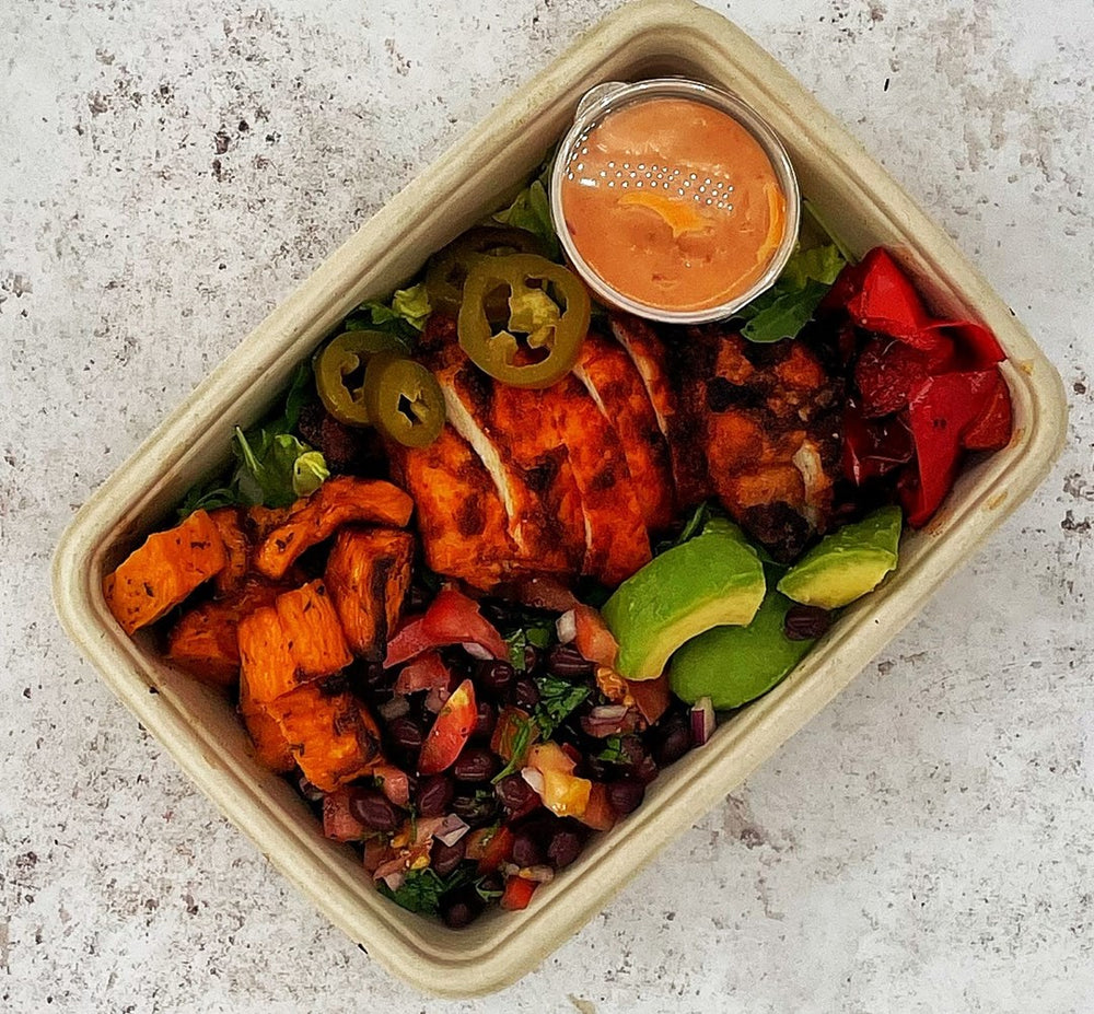 Smoked Paprika Roasted Chicken Salad Bowl