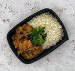 Aubergine Rendang with Steamed Rice (Vegan)