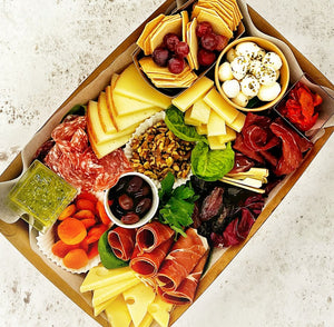 brisbane cheese & charcuterie catering | single graze... CHARCUTERIE & CHEESE GRAZING BOX – Made Catering